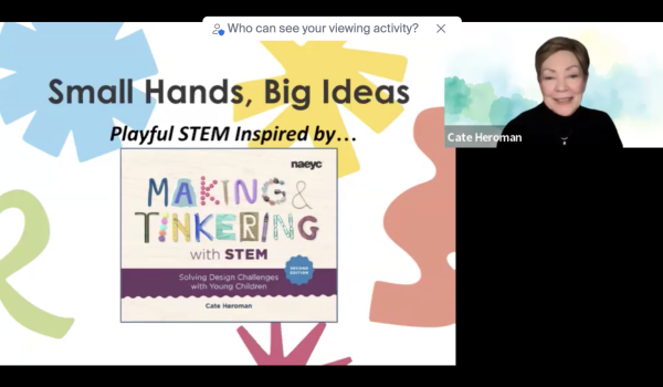Small Hands, Big Ideas: Playful STEM Inspired by Making and Tinkering with STEM